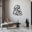 Grumpy Dwarf Metal Wall Art – Whimsical Cartoon-Inspired Metal Silhouette Décor- KAF577