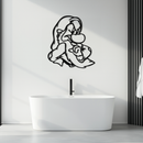 Grumpy Dwarf Metal Wall Art – Whimsical Cartoon-Inspired Metal Silhouette Décor- KAF577