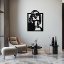 Modern Sunglasses Woman Silhouette Metal Wall Art – Bold Feminine Home Decor- KAF583