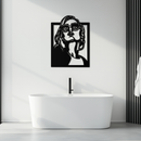 Modern Sunglasses Woman Silhouette Metal Wall Art – Bold Feminine Home Decor- KAF583