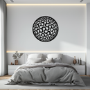 Abstract Sphere Pattern Metal Wall Art – Modern Round Geometric Decor for Home or Office - KAF585