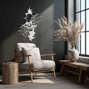 Skeleton Hands and Skull Metal Wall Art – Ripped Wall Horror Decor-KAF619