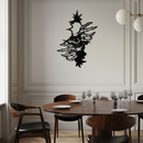 Skeleton Hands and Skull Metal Wall Art – Ripped Wall Horror Decor-KAF619