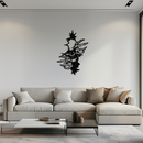 Skeleton Hands and Skull Metal Wall Art – Ripped Wall Horror Decor-KAF619