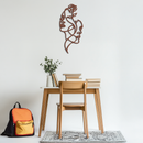 Abstract Line Art Woman Faces Metal Wall Art – Modern Minimalist Home Decor-KAF620