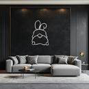 Funny Bunny Butt Metal Wall Art – Playful Easter Rabbit Decor- KAF622