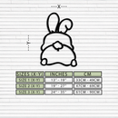 Funny Bunny Butt Metal Wall Art – Playful Easter Rabbit Decor- KAF622