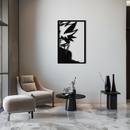 Naruto Inspired Metal Wall Art – Minimalist Ninja Silhouette Panel- KAF624