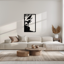 Naruto Inspired Metal Wall Art – Minimalist Ninja Silhouette Panel- KAF624