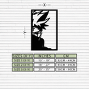 Naruto Inspired Metal Wall Art – Minimalist Ninja Silhouette Panel- KAF624