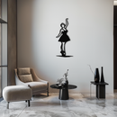 Elegant Ballerina Metal Wall Art – Graceful Dance Silhouette for Home Decor- KAF626