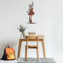 Elegant Ballerina Metal Wall Art – Graceful Dance Silhouette for Home Decor- KAF626
