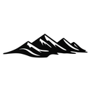 Mountain Silhouette Metal Wall Art – Horizontal Nature-Inspired Panel Decor- KAF627