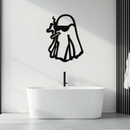 Cool Ghost Metal Wall Art – Smoking Ghost with Sunglasses Modern Decor- KAF629
