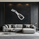 Champagne Bottle Explosion Metal Wall Art – Celebration-Themed Modern Decor for Bars and Kitchens- KAF646