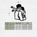 Embracing Couple Metal Wall Art – Romantic Silhouette for Modern Interiors- KAF647