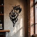 Abstract Line Art Woman Face Metal Wall Art – Modern Feminine Silhouette Decor- KAF650