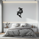 Dual Fish Metal Wall Art – Nature-Inspired Aquatic Silhouette for Modern Interiors- KAF653