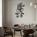 Baby Bugs Bunny Metal Wall Art – Classic Cartoon Character Silhouette for Fans- KAF659