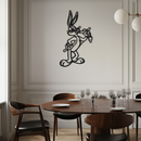 Bugs Bunny Metal Wall Art – Iconic Cartoon Character Silhouette for Fans- KAF660