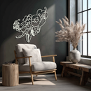 Mabel & Dipper Pines Metal Wall Art – Gravity Falls-Inspired Silhouette for Fans- KAF661