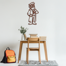 Stanford Pines Metal Wall Art – Gravity Falls-Inspired Silhouette for Fans- KAF664