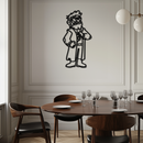 Stanford Pines Metal Wall Art – Gravity Falls-Inspired Silhouette for Fans- KAF664