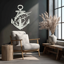 Anchor and Fish Metal Wall Art – Nautical-Inspired Design for Sea Lovers- KAF668