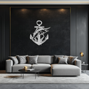 Anchor and Fish Metal Wall Art – Nautical-Inspired Design for Sea Lovers- KAF668