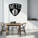 Brooklyn Nets Logo Silhouette Metal Wall Art – Modern Sports-Inspired Decor - KAF669