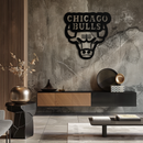 Chicago Bulls Logo Metal Wall Art – Iconic NBA Team Emblem for Sports Fans- KAF672