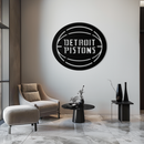 Detroit Pistons Metal Wall Art – Bold Basketball Logo Design for Sports Enthusiasts- KAF673