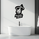 Miami Heat Basketball Logo Metal Wall Art – Sports-Inspired Modern Home Decor- KAF675