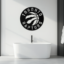Toronto Raptors Logo Metal Wall Art – Bold Basketball Emblem for Sports Fans- KAF678