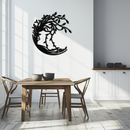 Tree Woman Silhouette Metal Wall Art – Nature-Inspired Feminine Design for Home Decor- KAF680