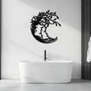 Tree Woman Silhouette Metal Wall Art – Nature-Inspired Feminine Design for Home Decor- KAF680