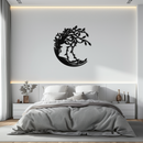 Tree Woman Silhouette Metal Wall Art – Nature-Inspired Feminine Design for Home Decor- KAF680