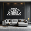 Half Sunflower Metal Wall Art – Nature-Inspired Floral Silhouette for Bright Interiors- KAF696