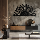 Half Sunflower Metal Wall Art – Nature-Inspired Floral Silhouette for Bright Interiors- KAF696