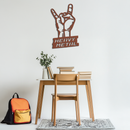 Heavy Metal Hand Sign Metal Wall Art – Bold Rock-Inspired Décor for Music Lovers- KAF700