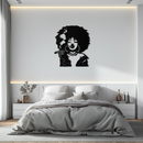 Afro Woman Smoking Silhouette Metal Wall Art – Bold Statement Decor- KAF701