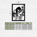 Abstract Tribal Faces with Floral Elements Modern Metal Wall Art Panel- KAF703