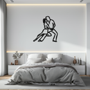 Passionate Dance Metal Wall Art – Romantic Couple Silhouette Home Decor- KAF705