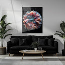 Elegant Betta Fish Flow – Colorful UV Glass Wall Art with Fluid Fin Design-KAFCD080