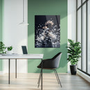 Elegant Floral Dance Explosion – UV Printed Glass Wall Art - KAFCD103