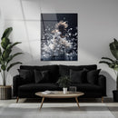 Elegant Floral Dance Explosion – UV Printed Glass Wall Art - KAFCD103