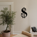 Pink Devil Dollar Symbol Metal Wall Art – Bold Statement Decor - KAFGP001