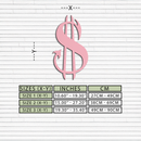 Pink Devil Dollar Symbol Metal Wall Art – Bold Statement Decor - KAFGP001