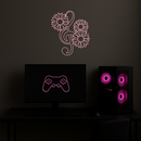 Pink Treble Clef with Sunflowers Metal Wall Art – Musical Floral Decor - KAFGP002