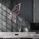 Pink Butterfly Wing Metal Wall Art – Elegant Nature-Inspired Decor - KAFGP003